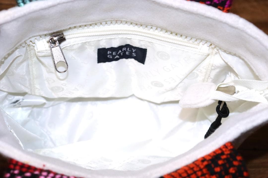 新品 PEARLY GATES フリンジハンドル カートバッグ　Ⓗ