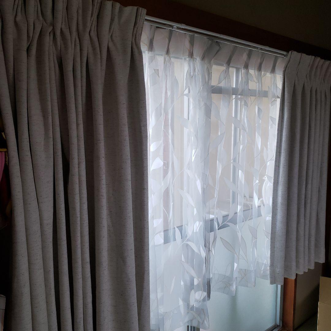 オーダーカーテン遮光　レース付き