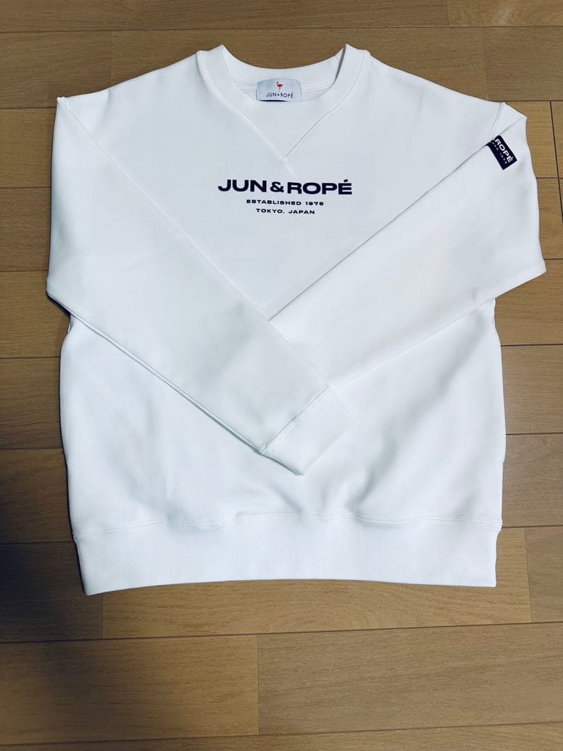 JUN＆ROPE レディース スウェット ダンボールニット ホワイト Sサイズ