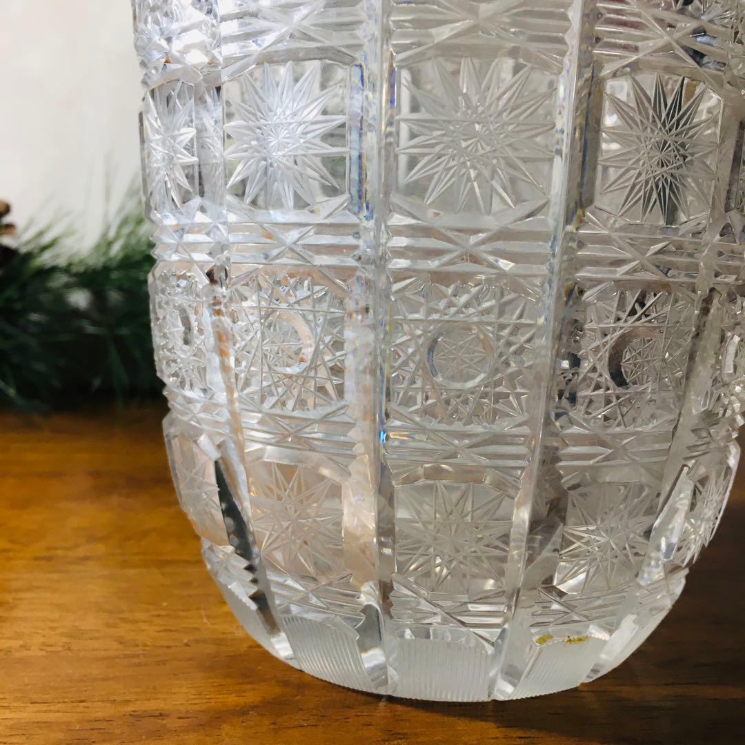 【廃盤】Bohemia ボヘミアクリスタル　花瓶　フラワーベース　ワインクーラー