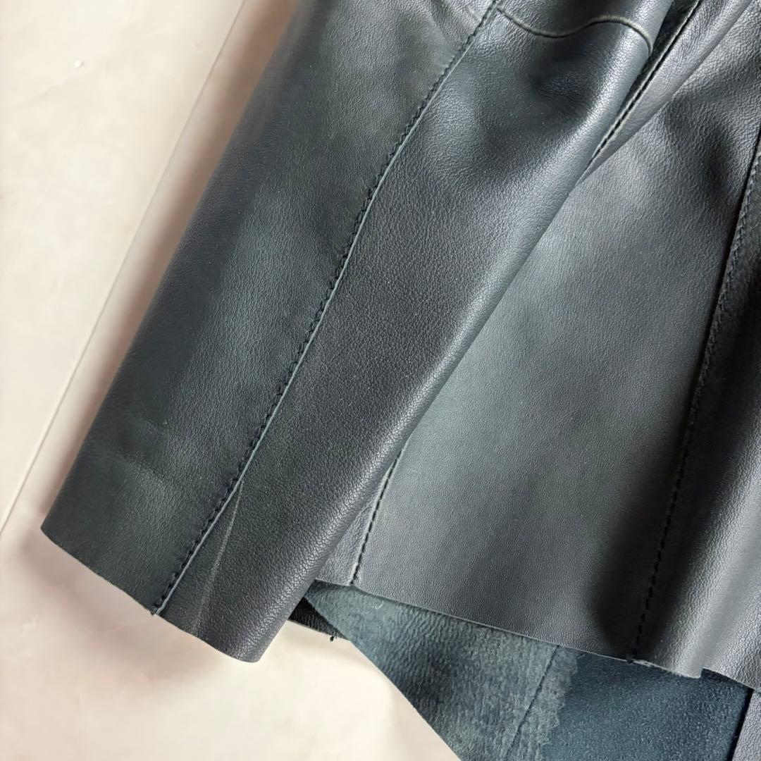 MAX Mara ✨MAX&Co. ラムレザージャケット 羊革 黒 38