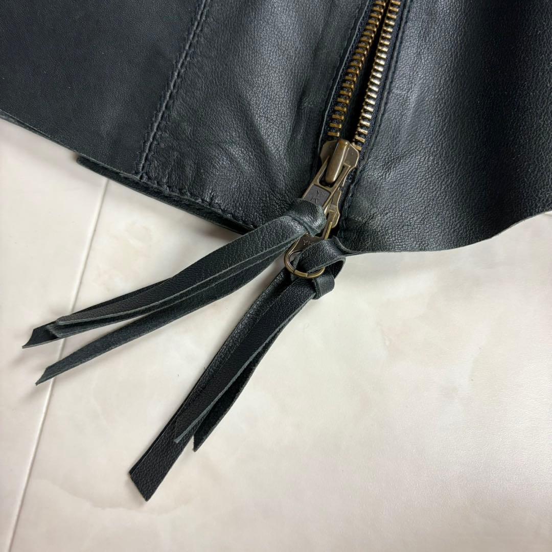 MAX Mara ✨MAX&Co. ラムレザージャケット 羊革 黒 38