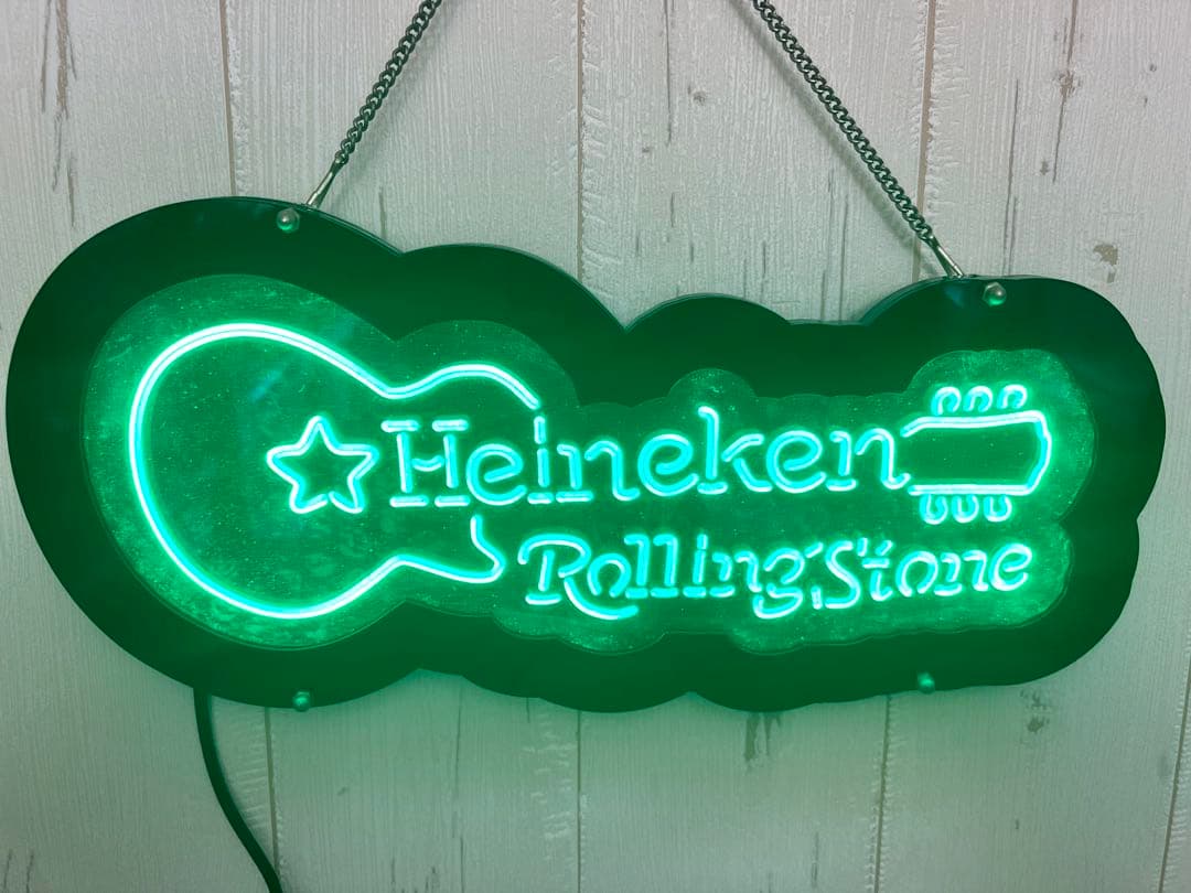 ハイネケン　ローリングストーンズ　LEDネオンサイン　ネオン看板　ネオンライト
