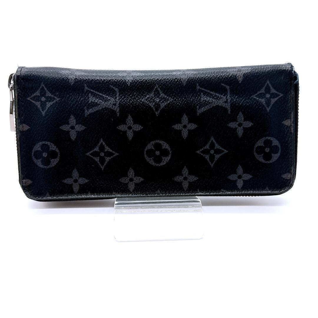 ルイヴィトン ジッピー・ウォレット・ヴェルティカル モノグラム・エクリプス長財布