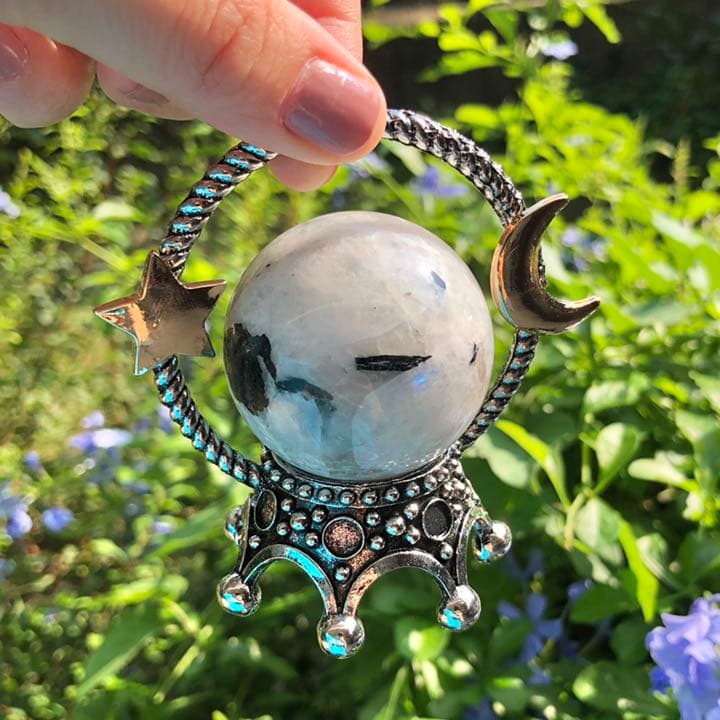 レインボームーンストーン スタンド付きA