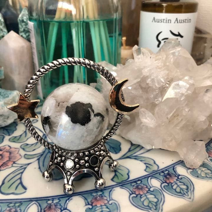 レインボームーンストーン スタンド付きA