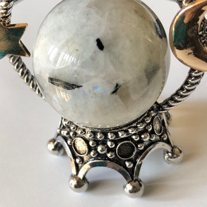 レインボームーンストーン スタンド付きA