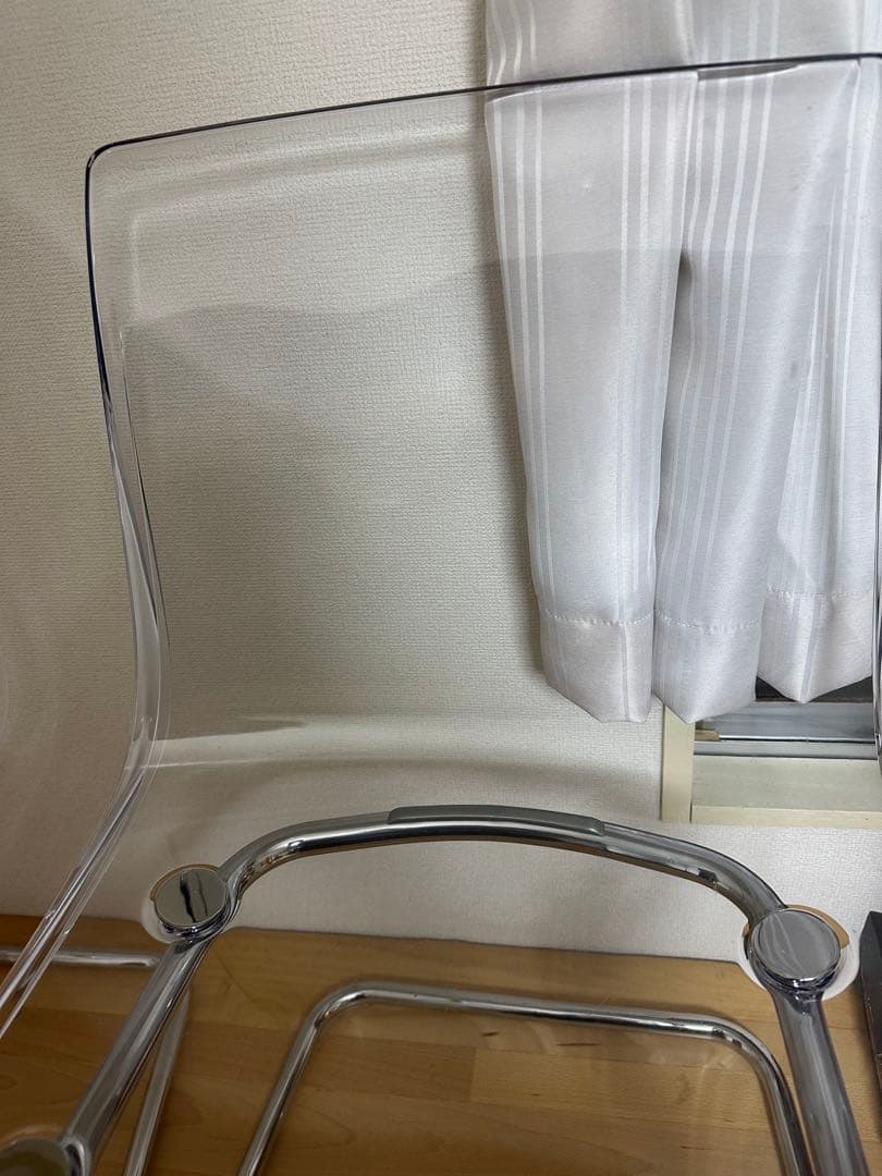 2脚　IKEA イケア TOBIAS トービアスチェア クロムメッキ チェア
