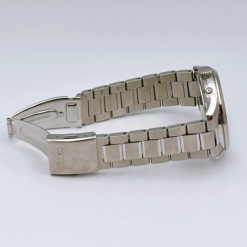 セイコー ソーラー電波 メンズ腕時計 ホワイト 7B24-0BR0 動作良好