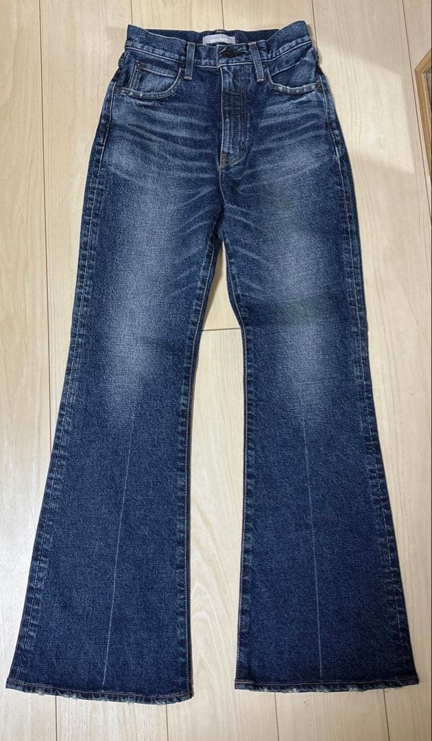 パンツ MOUSSY MVS D/BLU FLARE 25