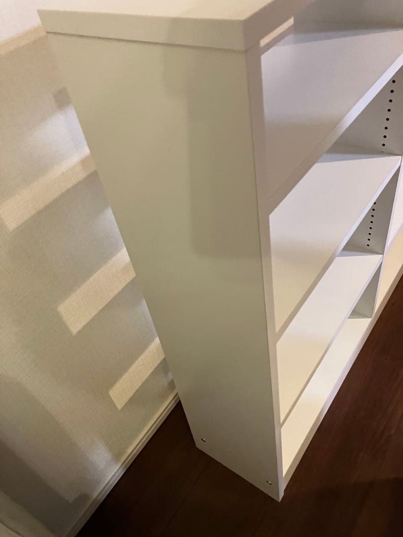 ホワイトオープンラック 幅90cm 奥行20cm