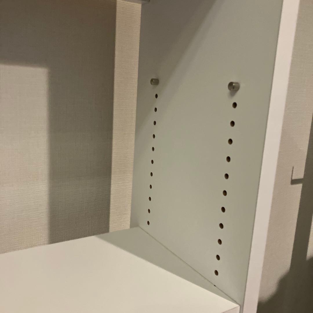 ホワイトオープンラック 幅90cm 奥行20cm