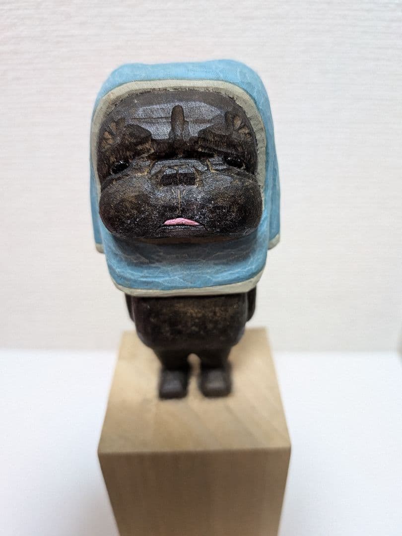 置き物木彫り人形　フレンチブル　最終値下げ