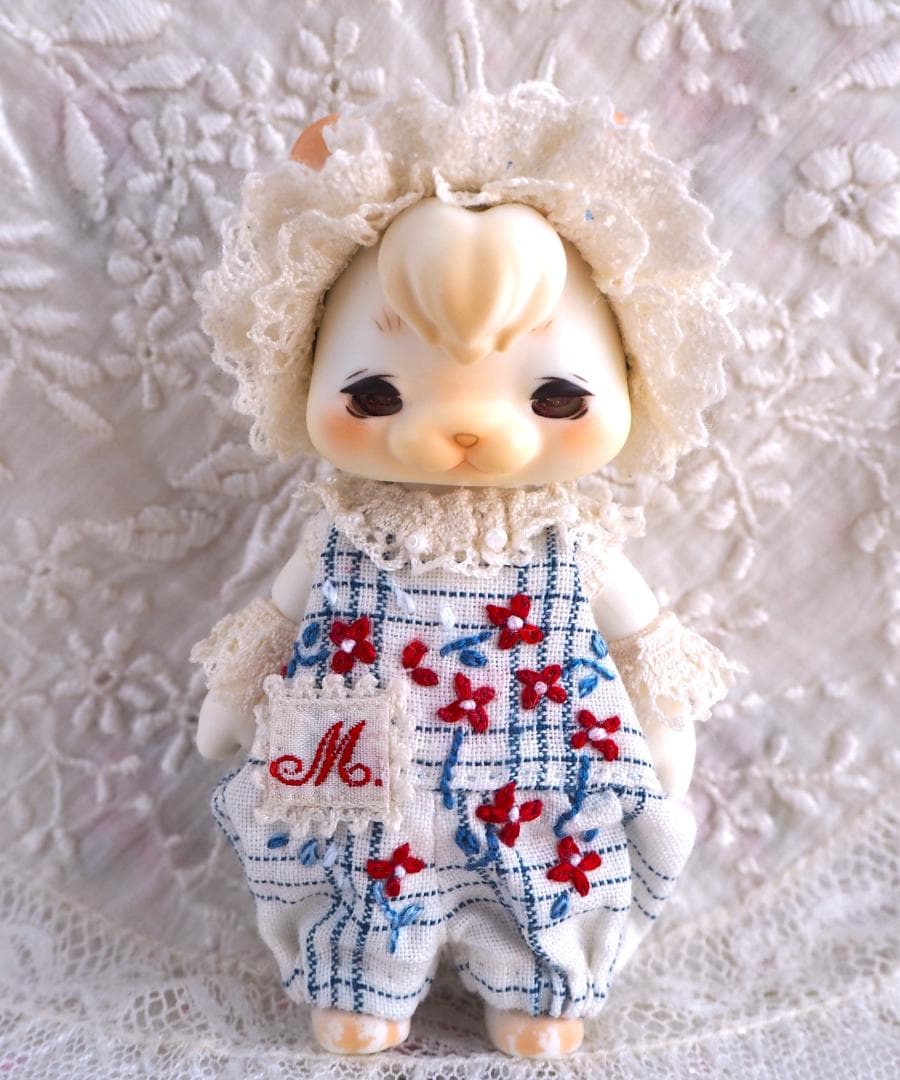 も*ね様 ミニフラワー刺しゅうロンパースセット cocoriang kumuku