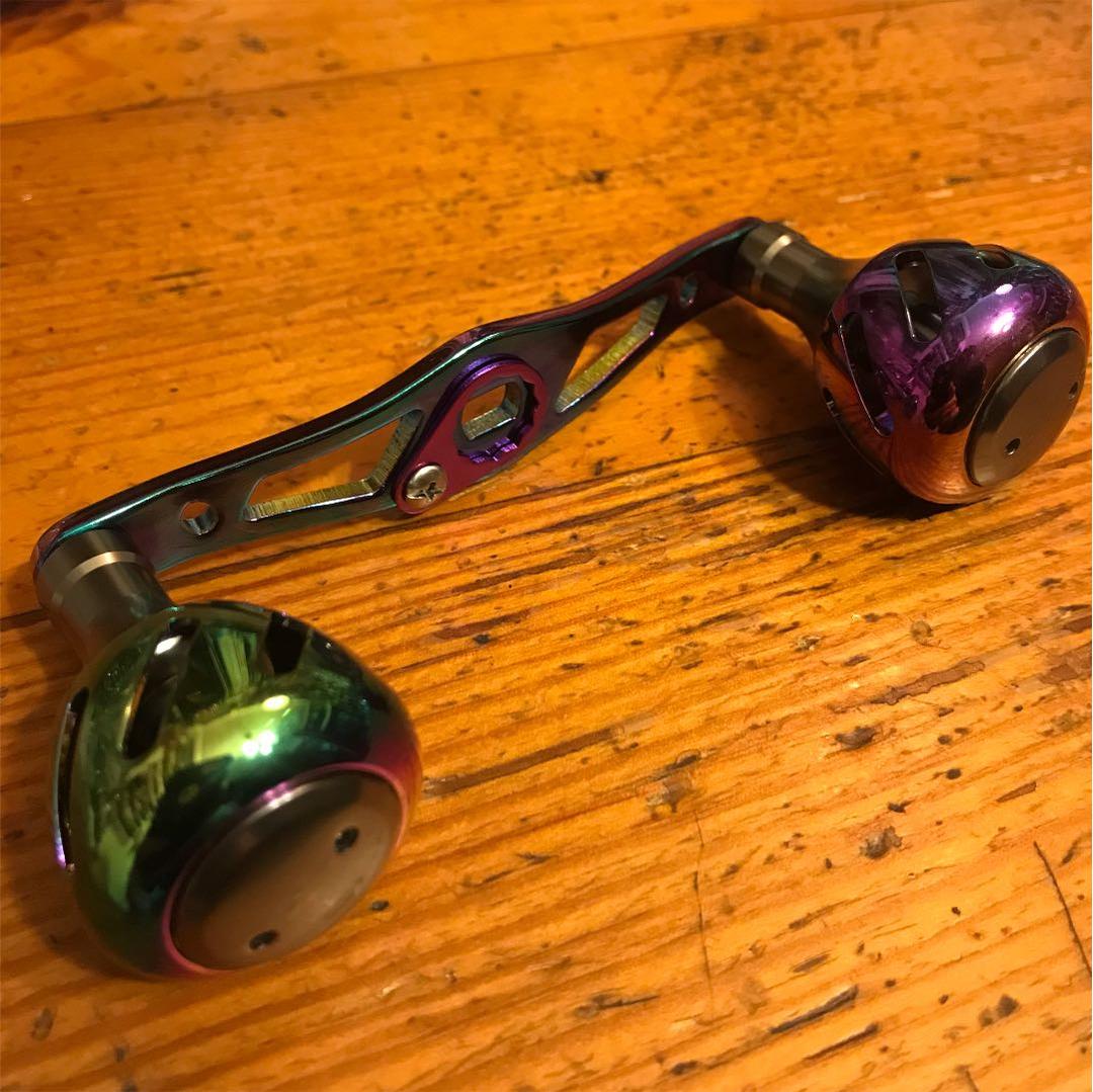 値下✴︎3mm厚90mm✴︎オーロラ✴︎アブ.ダイワ用オフセットハンドル