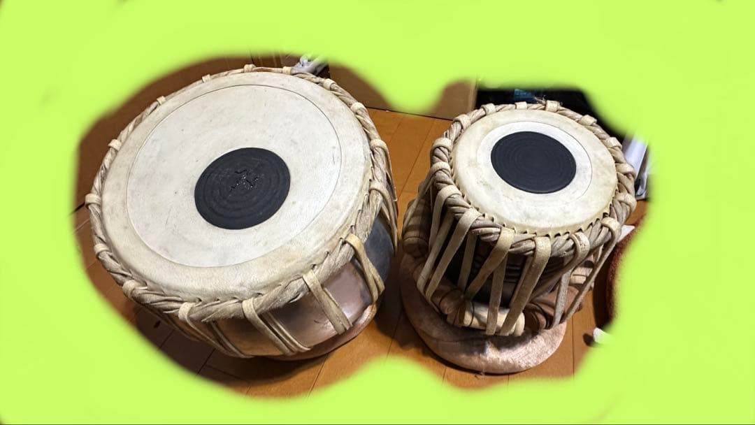 お*✨様 タブラセット（本体、円座、蓋、金槌、粉）