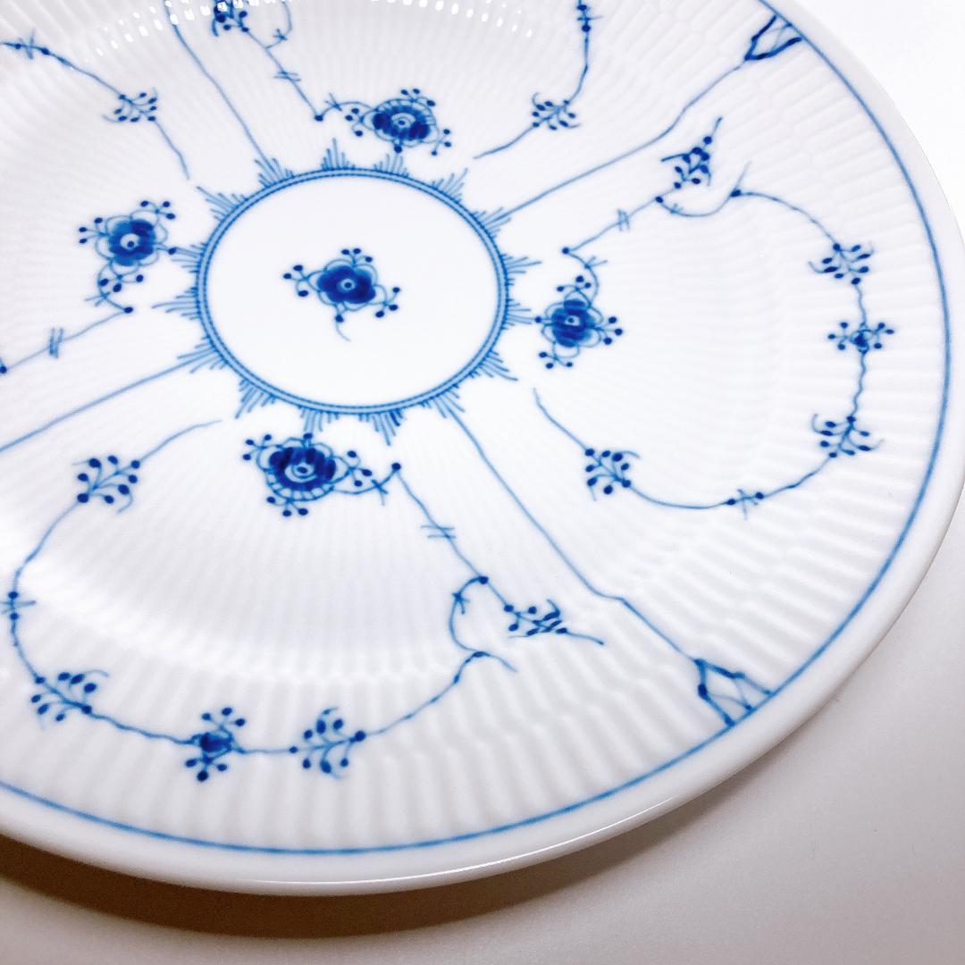 ロイヤルコペンハーゲン ブルーフルテッド プレート 27cm 2枚　|3900|