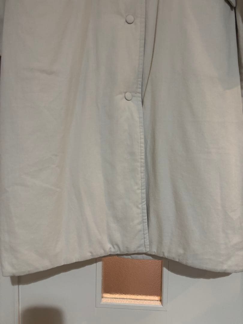 evam eva パディングフーディーロングコート