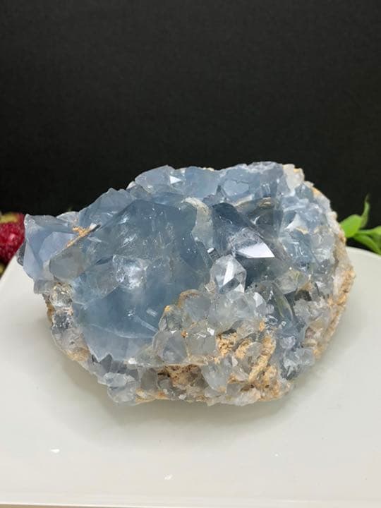 天空へと導く、、神秘の天然石☆セレスタイト　クラスター1点物