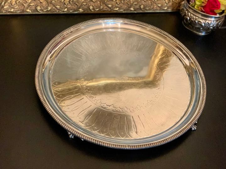 英国 アンティークThomas Wilkinson銀メッキトレイ・トレー