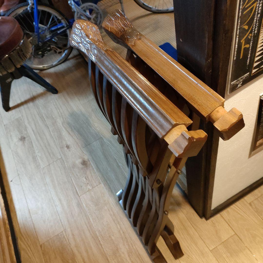 一点物！58000円購入！折りたたみチェア手作りインテリアアニマル 動物 犬トラ