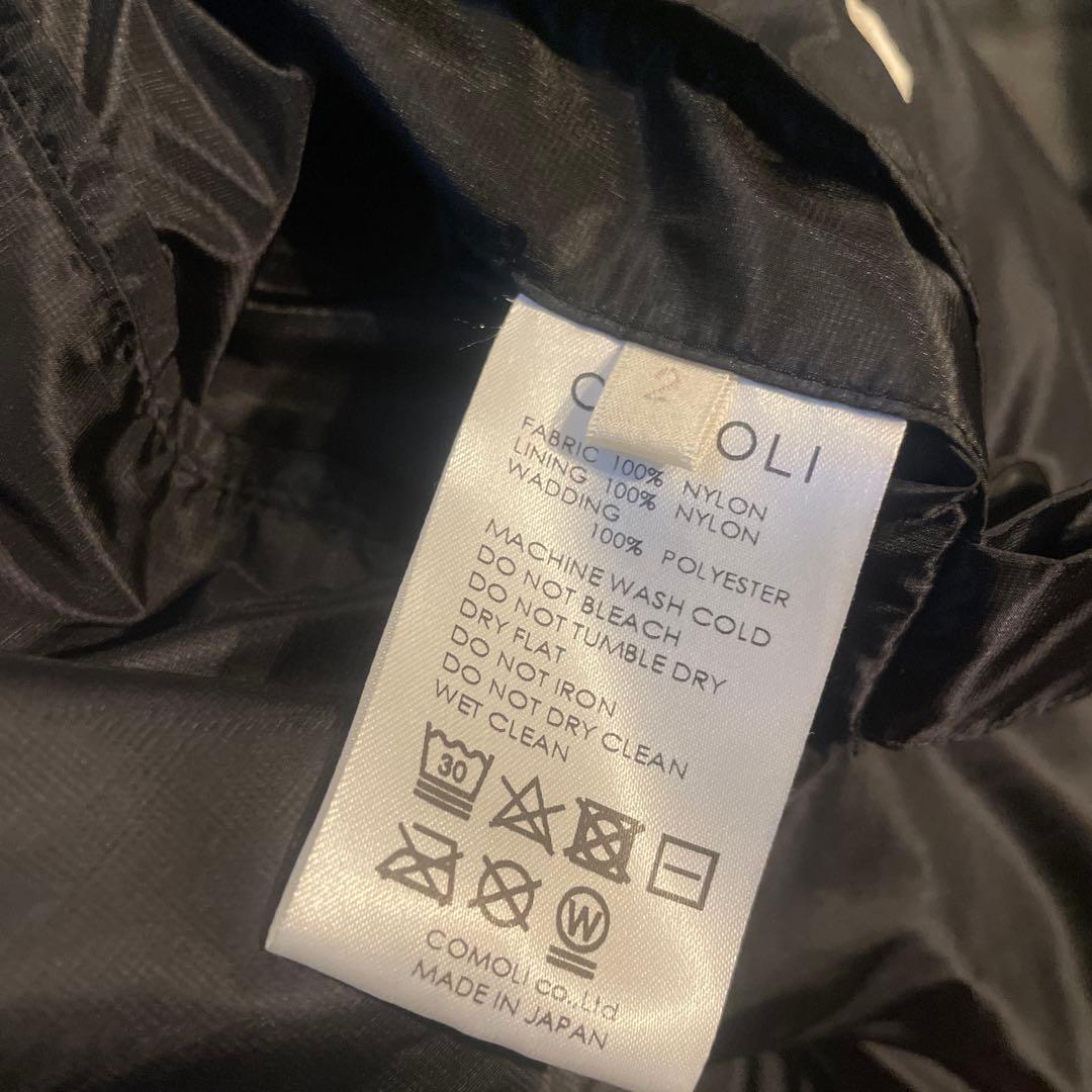 COMOLI 中綿ショールカラーコート
