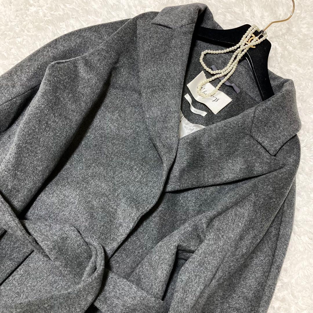 極美品♡ レリタージュ マルティニーク ロングチェスターコート ベルト サイズ1