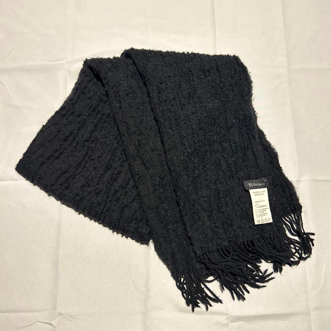 bag yo 00AW Y's for men 縮絨 アルパカ混 マフラー