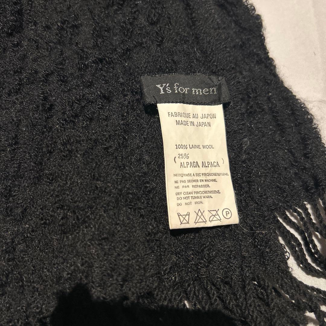 bag yo 00AW Y's for men 縮絨 アルパカ混 マフラー