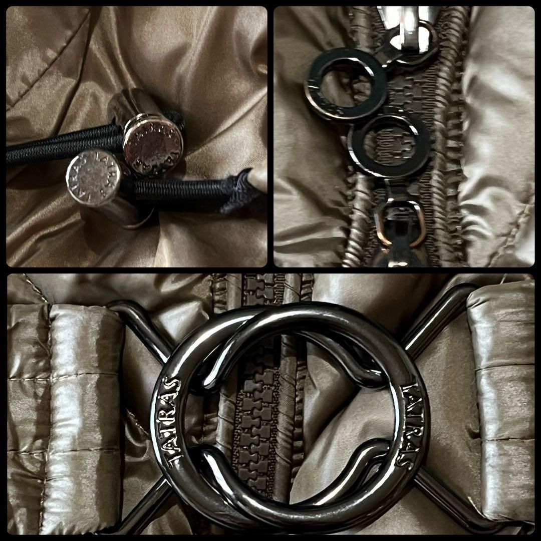 美品✨タトラス ポペナ ダウンコート ベージュ ラクーンファー フードベルト