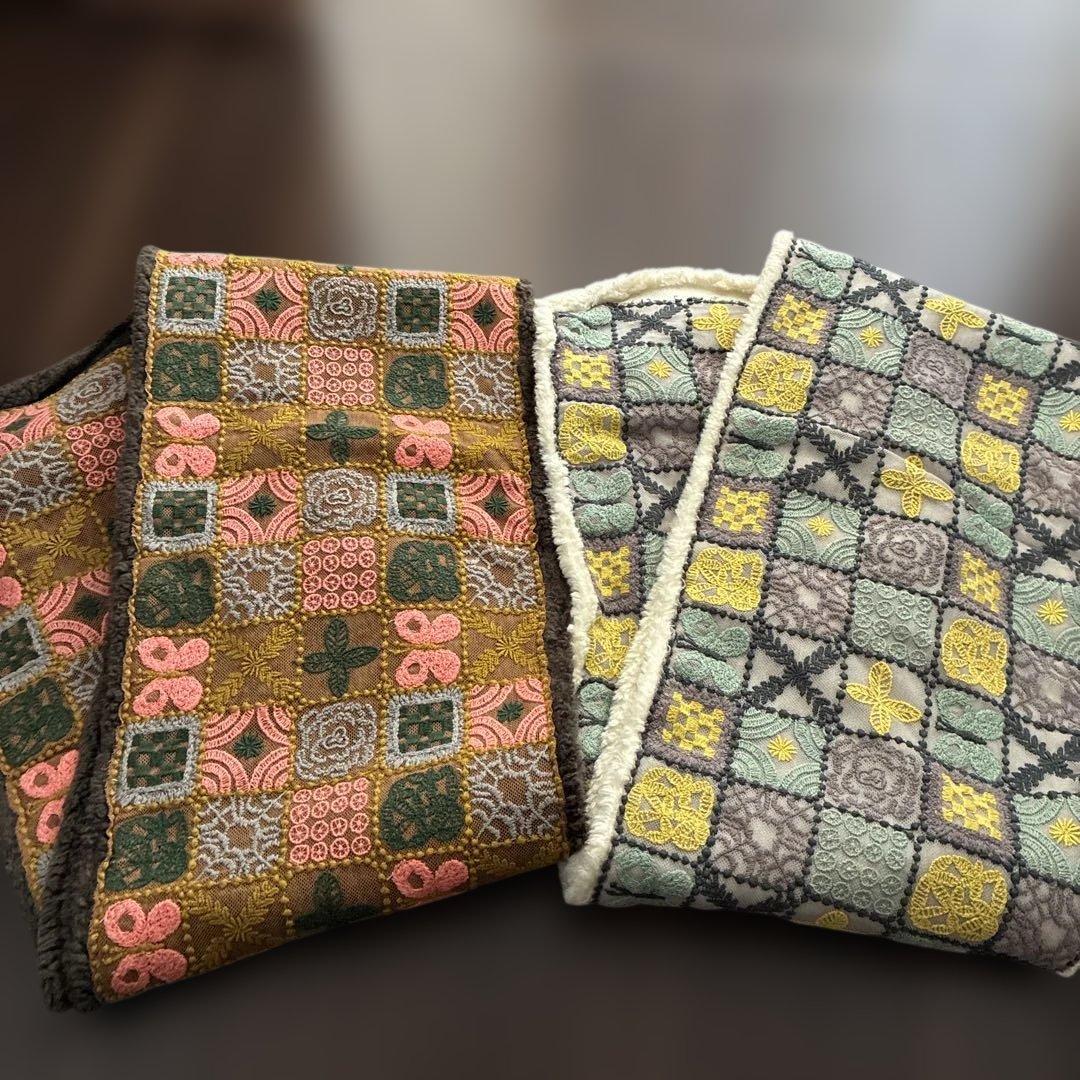 レア！　貴重！　ミナペルホネン　マフラー　forest tile 2色