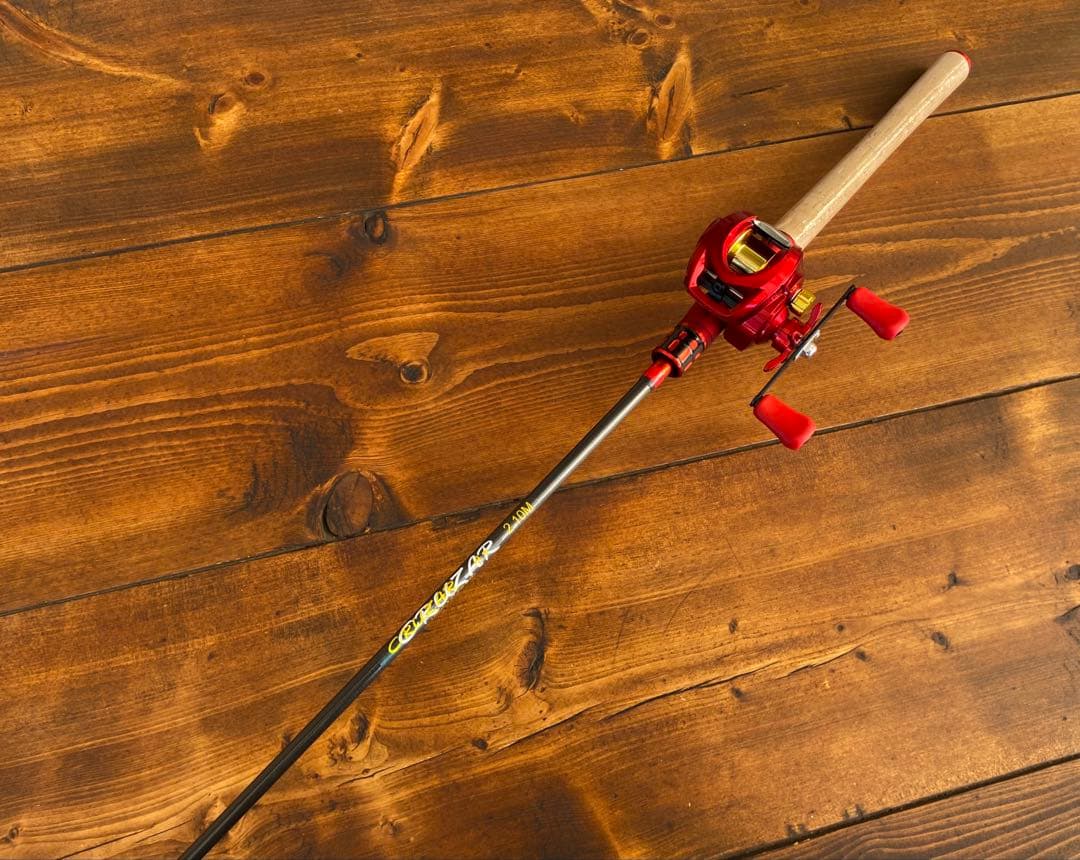 釣り竿セット　2ピースロッド　7ft バス釣り　ベイトロッド　カーボンロッド