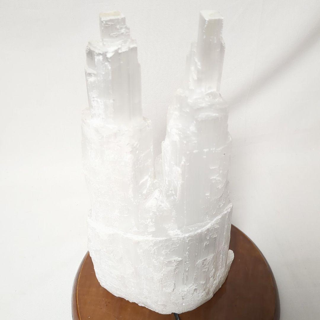 天然石 セレナイト ツインタワー ランプ LLサイズ５.８kg