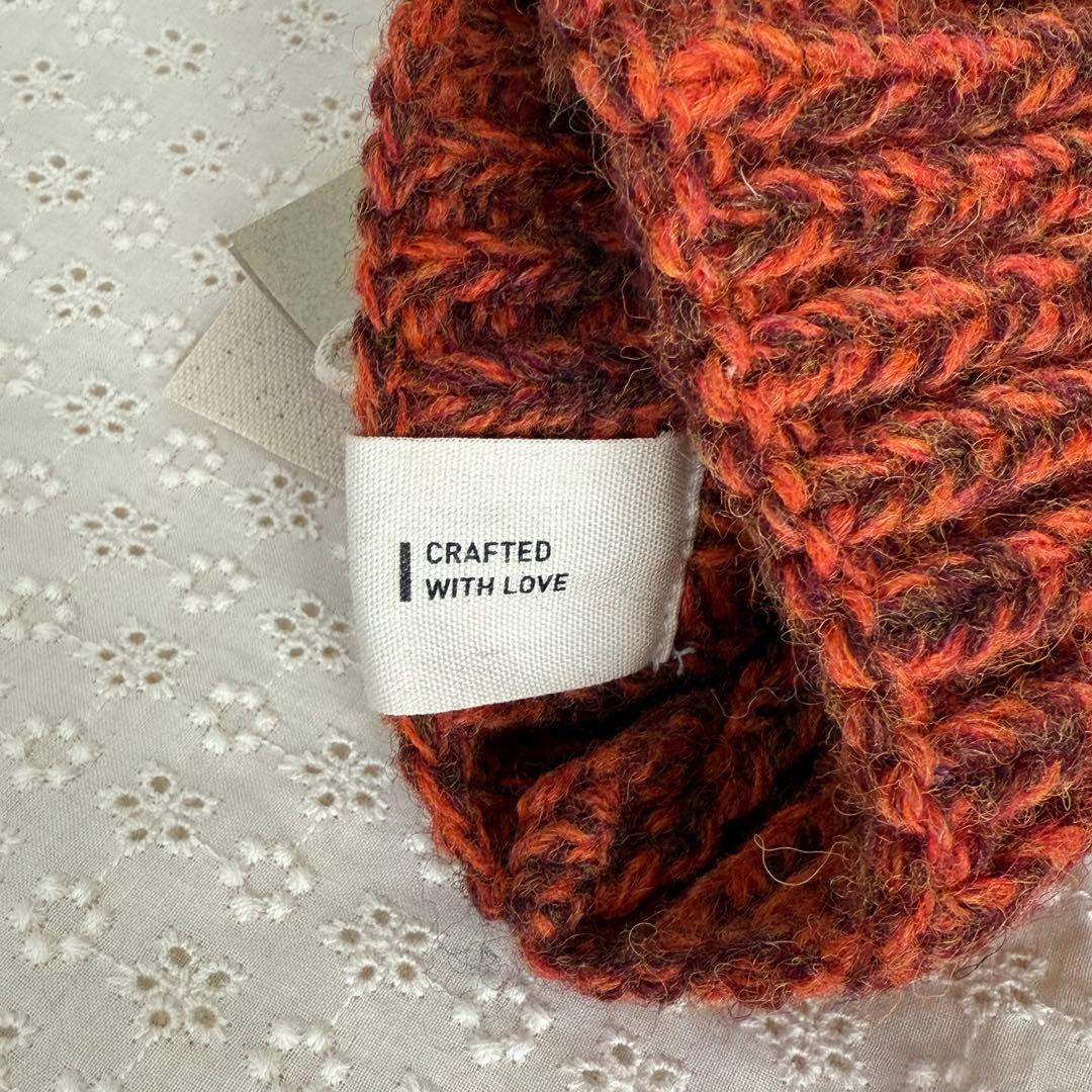 MULTI マルチ 犬用ポンチョ フリンジ付き 多色編み【M】