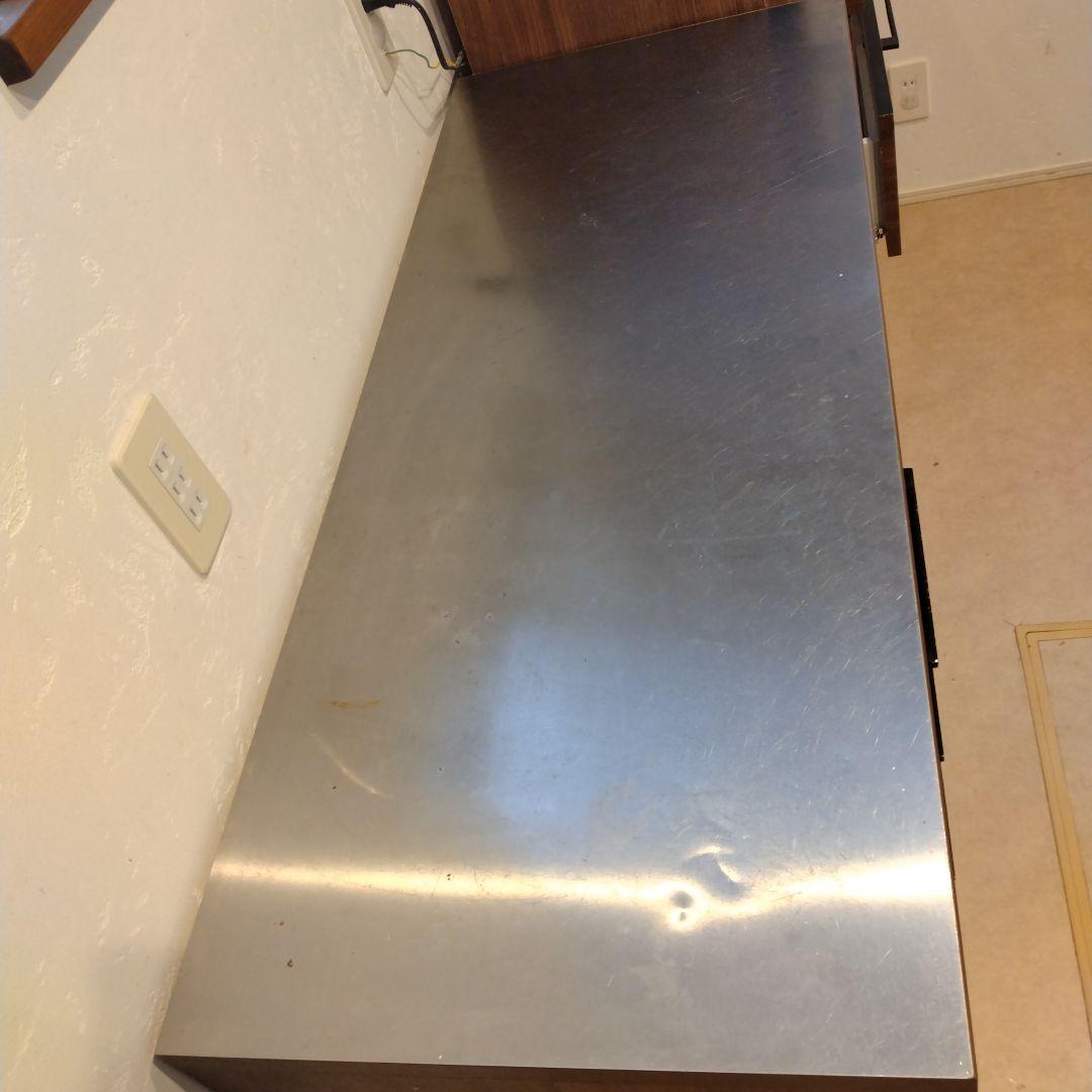ステンレス天板　カップボード　食器棚　カウンターキッチン　diy
