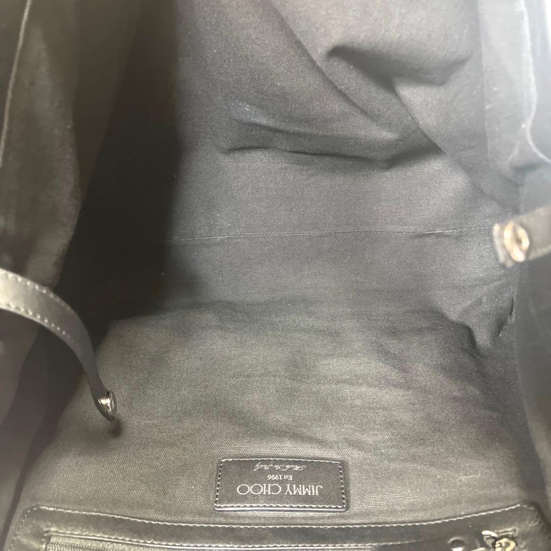 専用品JIMMY CHOO PIMLICO BLACK スタースタッズ トート