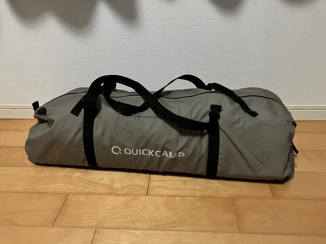 ポリコットン クイックキャンプ レクタタープ QC-TCRT400 ポール付