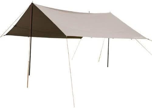 ポリコットン クイックキャンプ レクタタープ QC-TCRT400 ポール付