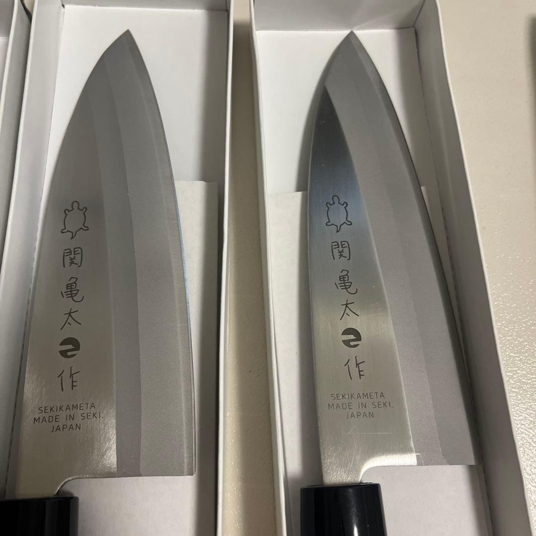 関亀太作　刺身包丁　出刃　2本セット　新品