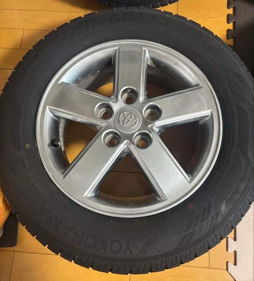 ヴォクシー 60純正15インチ スタッドレスタイヤ4本セットバリ溝ブリヂストン