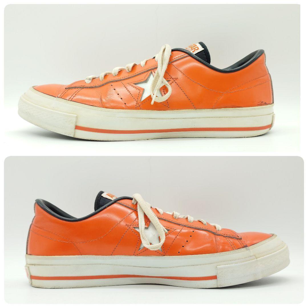 【貴重】CONVERSE ワンスター オレンジ レザー スニーカー US9