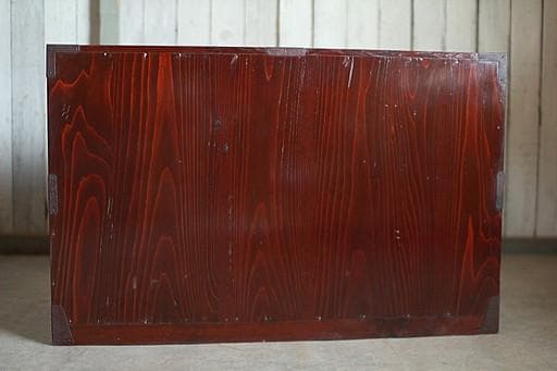 綺麗な丸金具庄内箪笥　扉付き　タンス　収納　古家具　古民家　時代家具