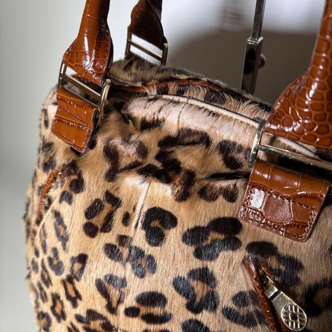 ✨️良品✨️muta ムータ 8バッグ ハラコ レザー ボストンバッグ