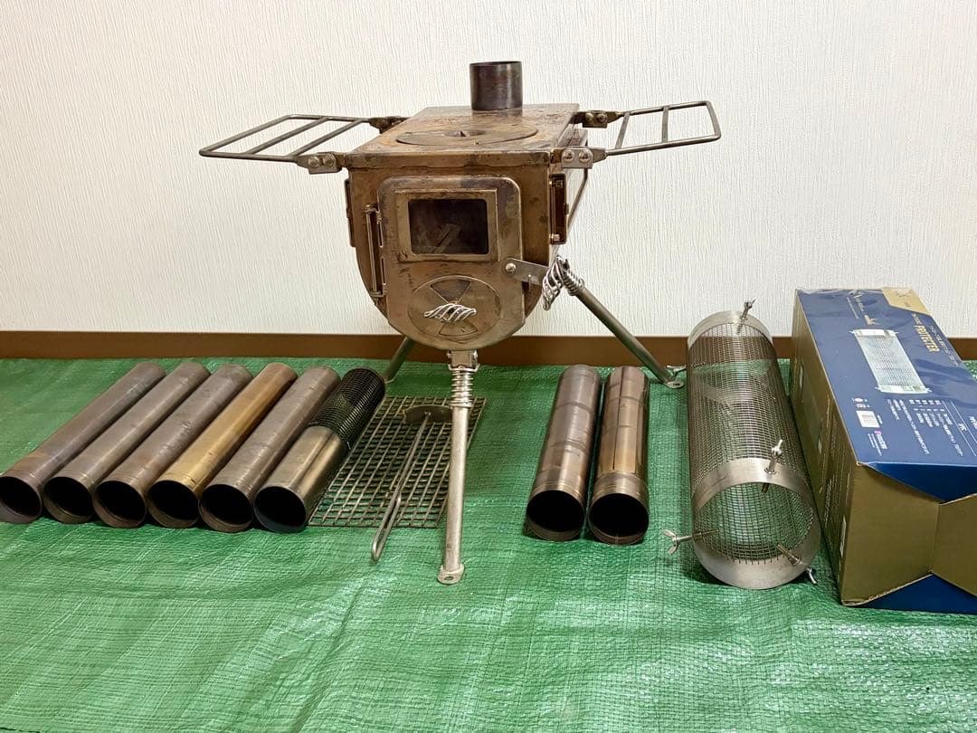 テンマクデザイン ウッドストーブ サイドヴュー Mサイズ 付属品多数