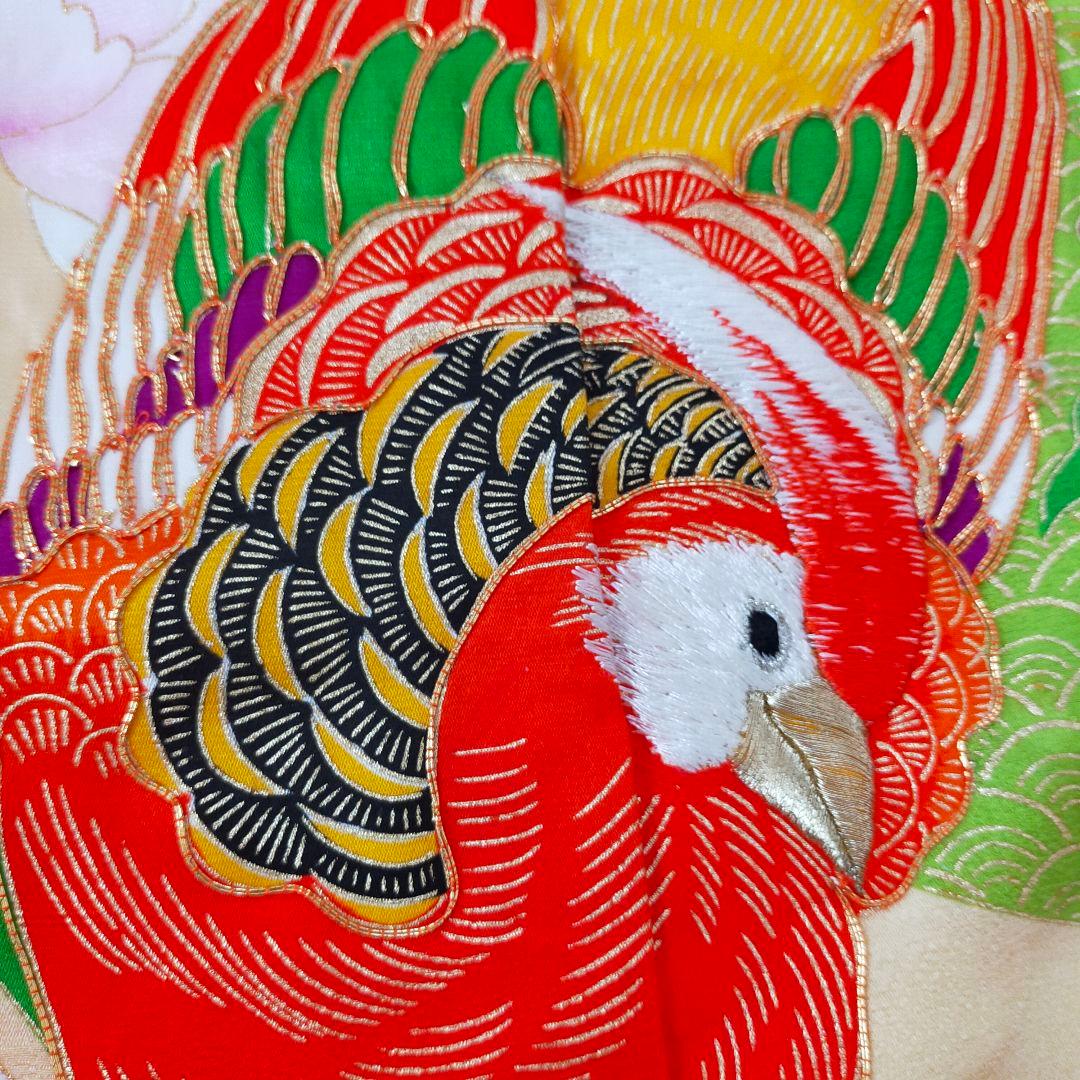 七五三 7歳 女の子 セット 着物 正絹 0723 金駒刺繍 刺繍 キンケイ