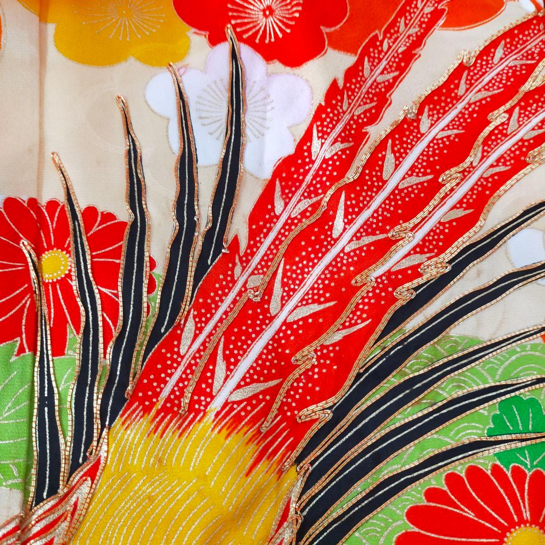 七五三 7歳 女の子 セット 着物 正絹 0723 金駒刺繍 刺繍 キンケイ