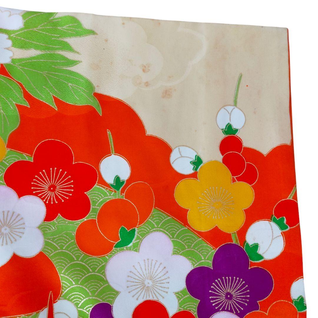 七五三 7歳 女の子 セット 着物 正絹 0723 金駒刺繍 刺繍 キンケイ