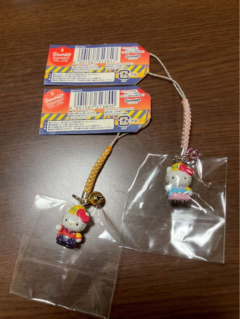 希少 激レア 新品 ご当地 ハローキティ 都市開発限定 安全第一 ストラップ