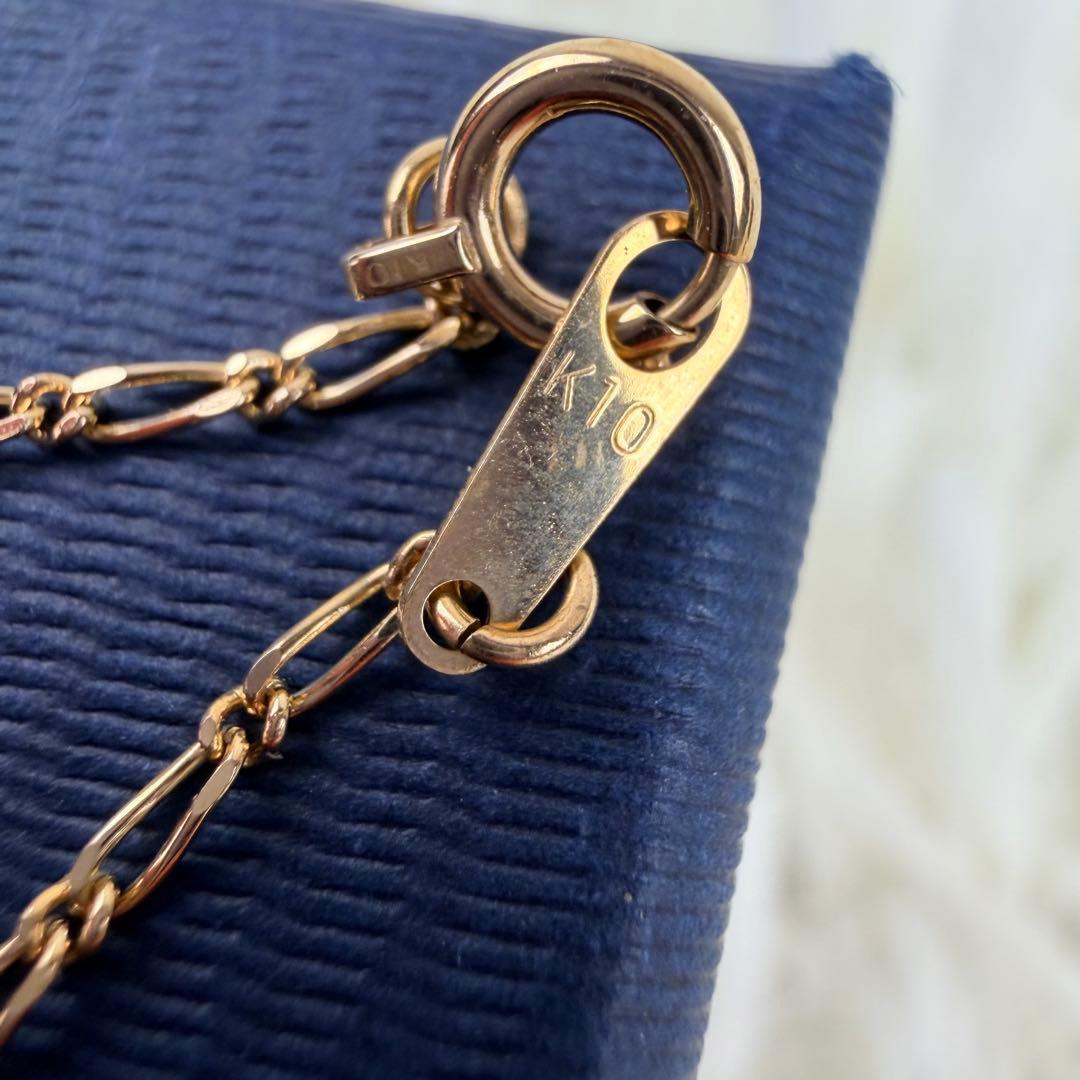 【美品】ツツミ　カラフルストーン　ゴールド k10　ブレスレット　天然石