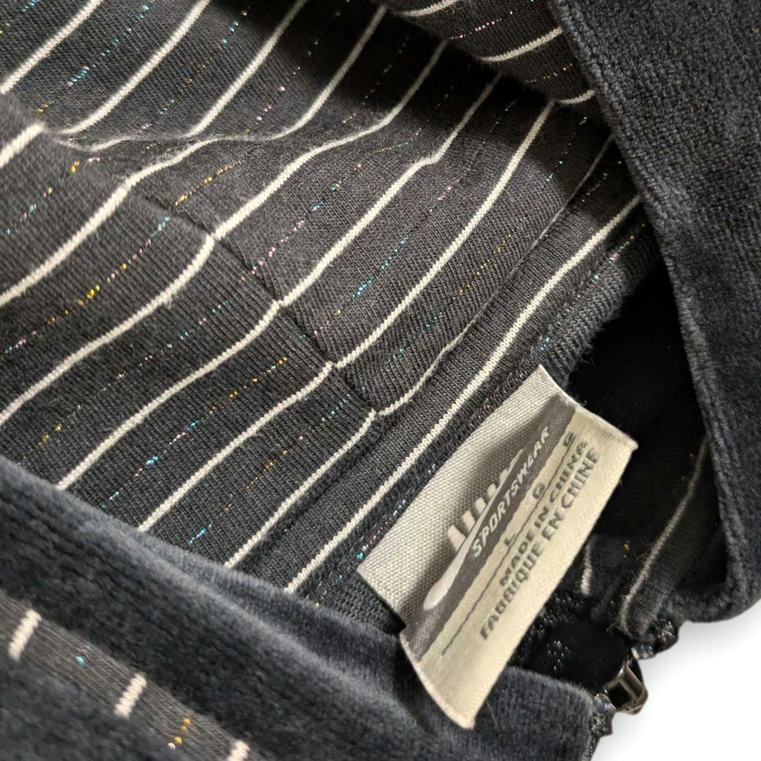 Y2K ナイキ ベロア セットアップ 刺繍ロゴ レアファスナー 古着女子